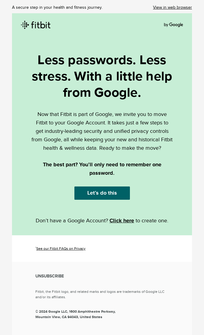Ready To Move Fitbit To Your Google Account
