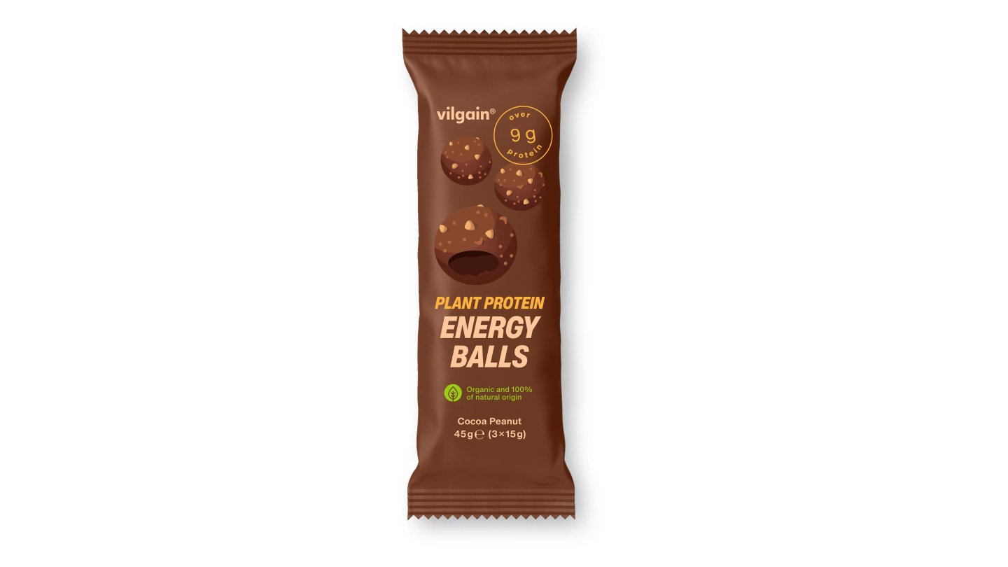 Plant Protein Energy Balls BIO - kakao