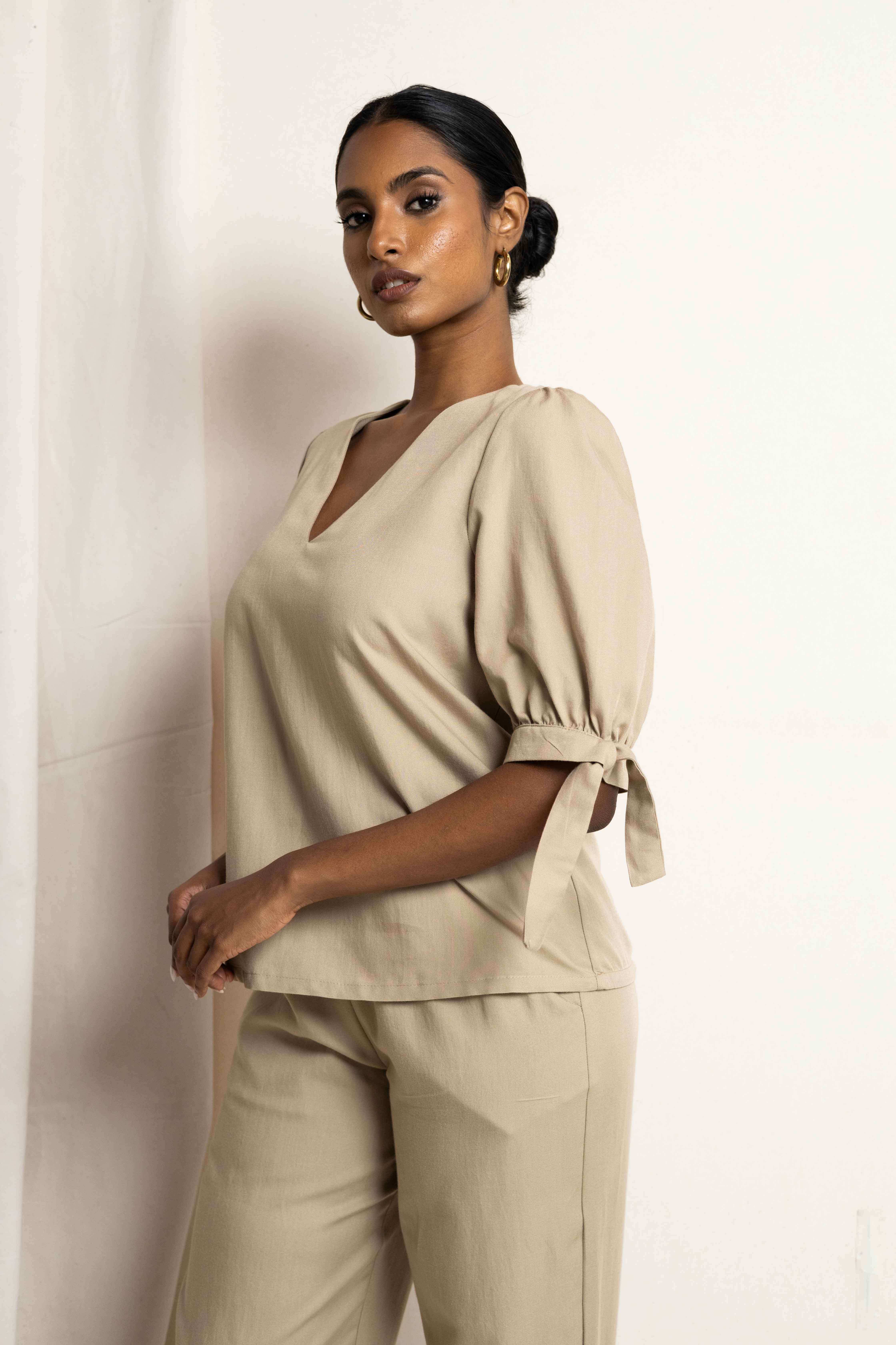 HAVEN BLOUSE TAUPE - Alternative