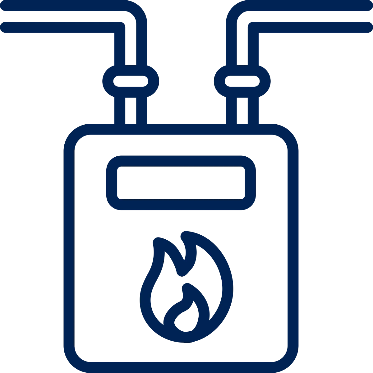 Gas Fire Services Icon for Preferred Gas