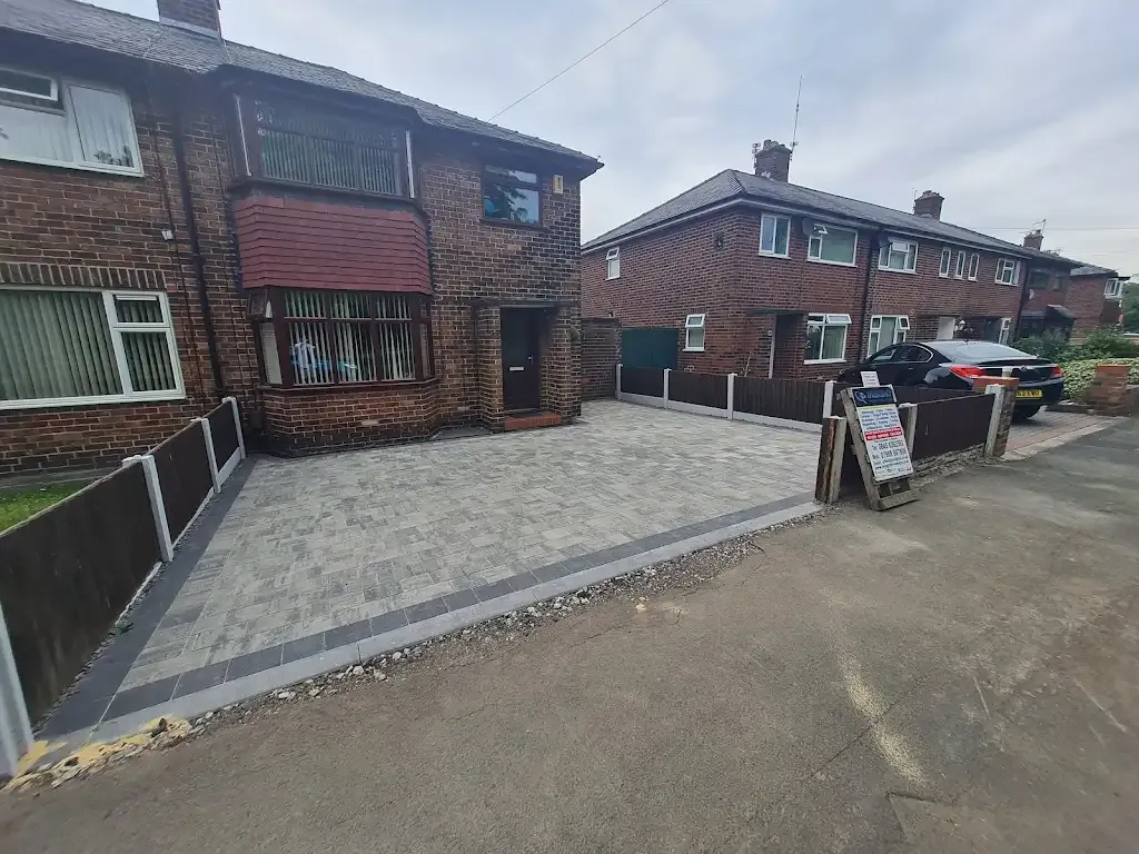 Newly installed block paving driveway at a residential property by Insight PS