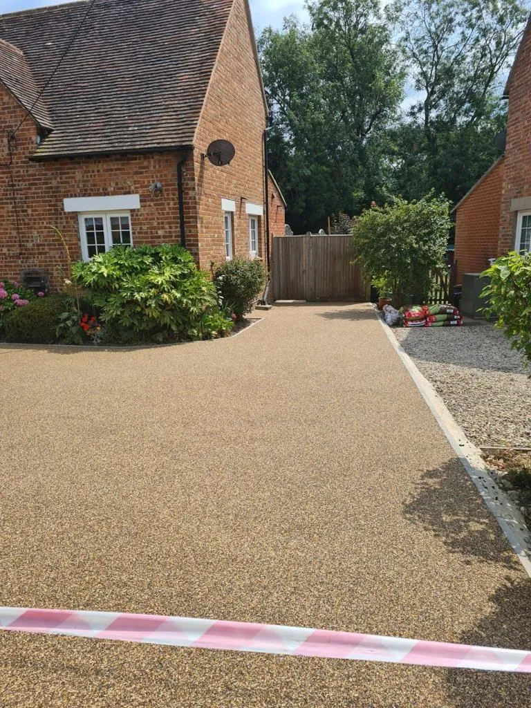 Newly installed resin bound driveway in Canterbury