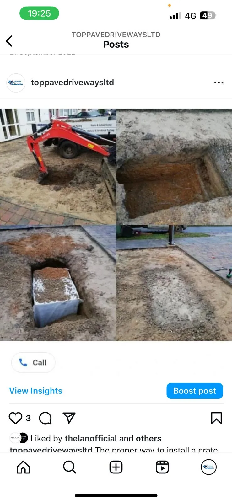 Step-by-step installation of a drainage soakaway crate for a professional driveway project in Canterbury.