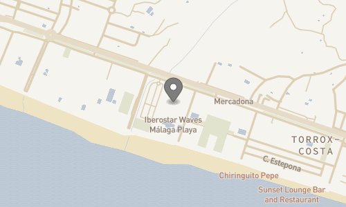 Lokation for Iberostar Waves Malaga Playa hotel