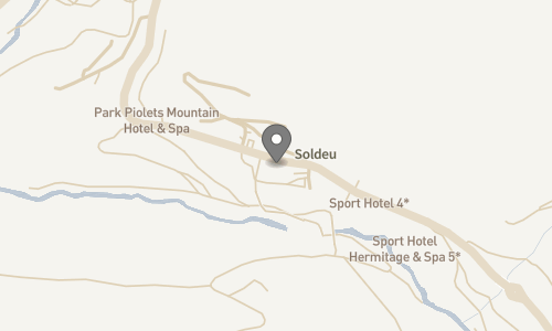 Lokation for Hotel Piolets Soldeu Centre