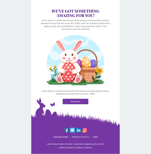 Egg Hunt  Email Template