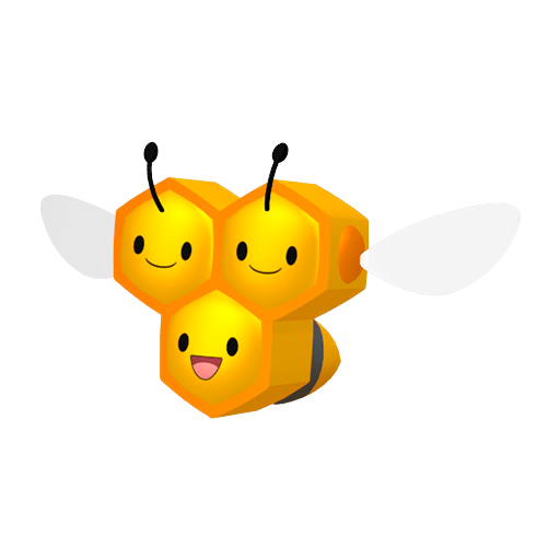 Combee - Bug/Flying type Pokemon from Pokemon Platinum with stats, moves, and evolution data