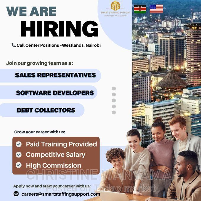 Vacancy in sale's, website developer and Debt 3