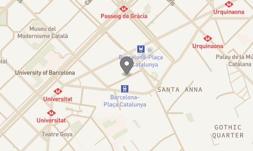 Lokation for H10 Catalunya Plaza Boutique Hotel