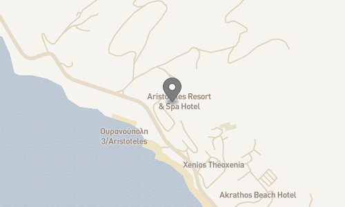 Lokation for Aristoteles Holiday Resort & Spa Hotel