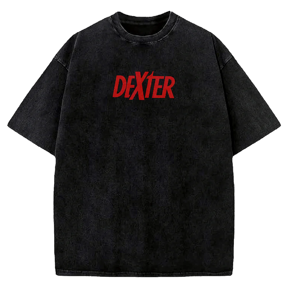 Dexter Oversized Black Tee image