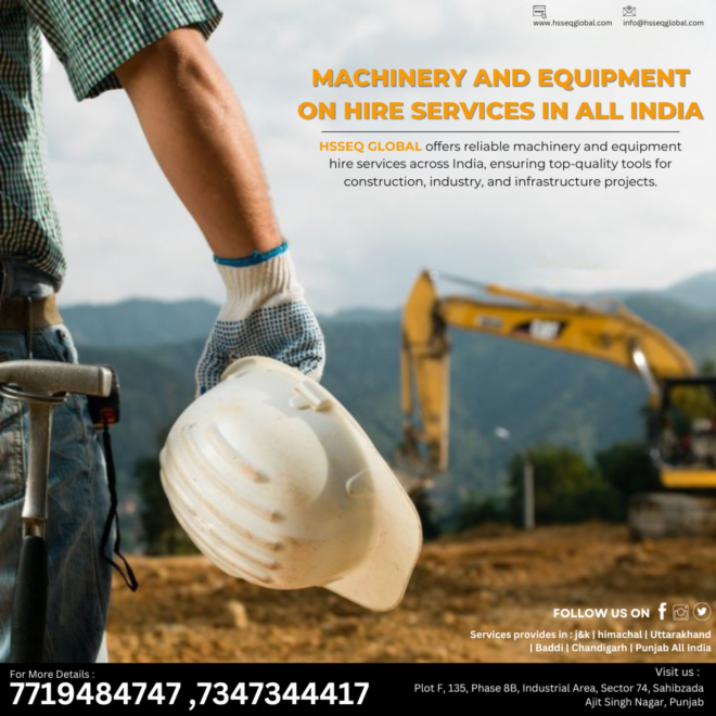India’s Leading Machinery Rental Providers: A Comprehensive Guide