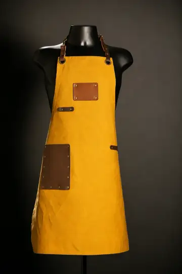 Delantal en Tela Canva Amarillo