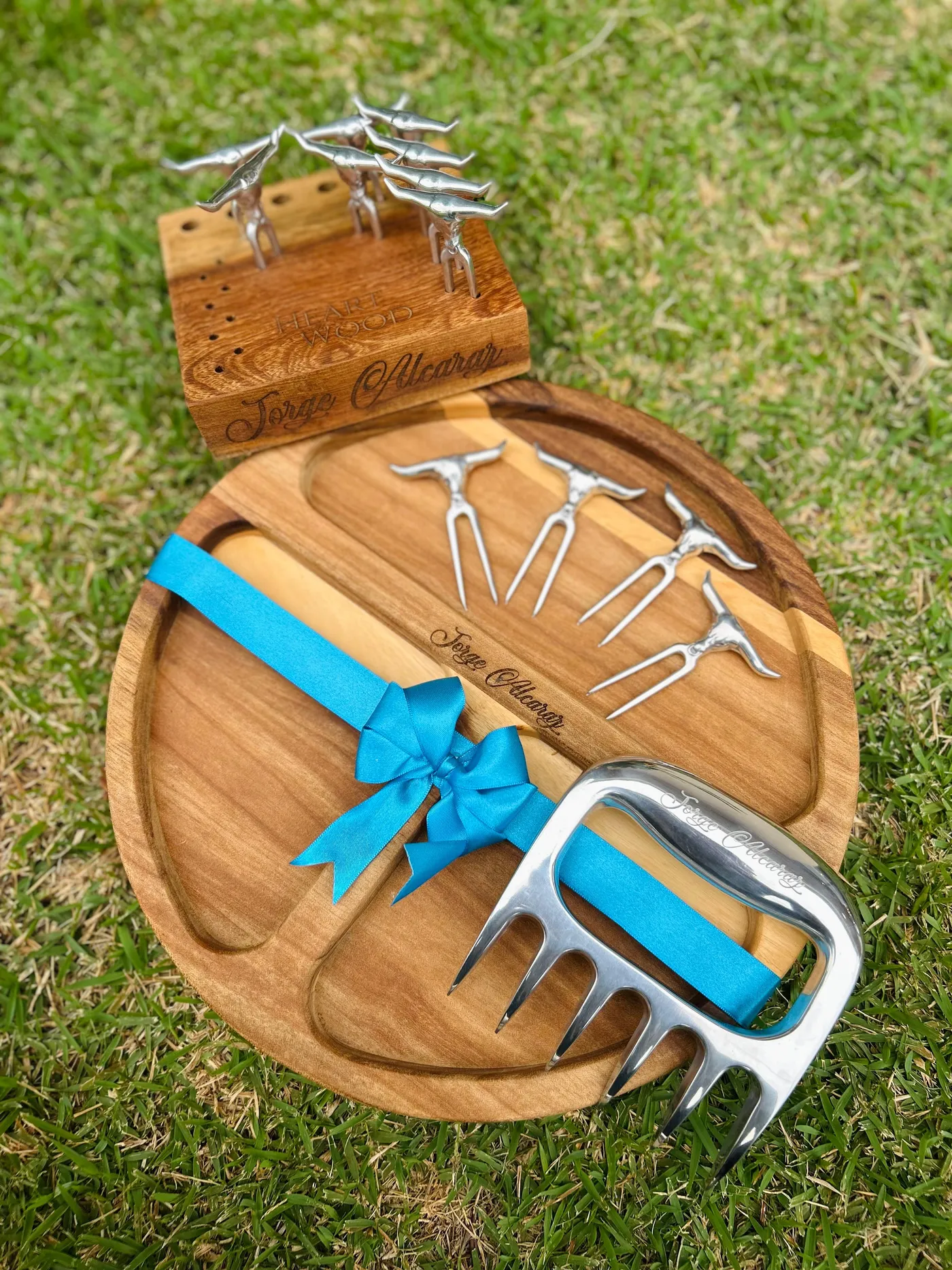 Tabla Petisquera + Kit de Mini Tenedores
