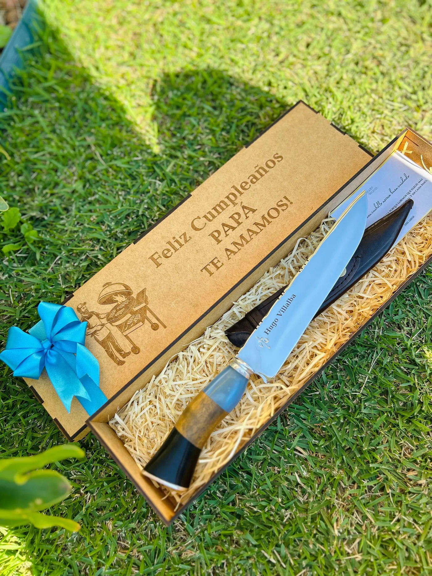 Cuchillo Artesanal Campero + Caja de Regalo