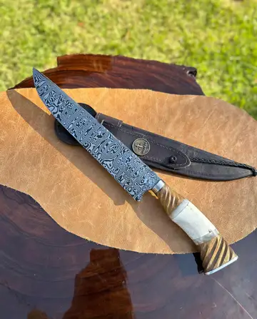 Cuchillo Artesanal Valgran - Damasco Laminada