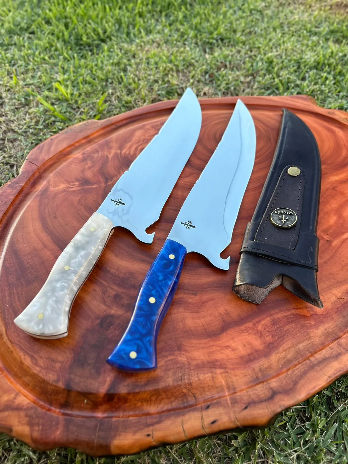 Cuchillo Artesanal Valgran - Linea Picañero Hunter Mango en Resina
