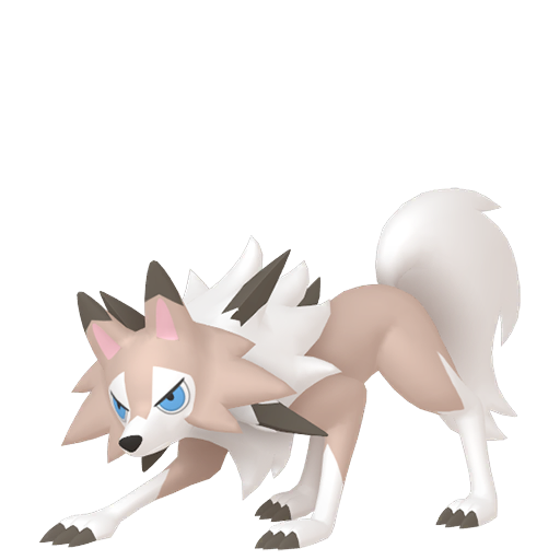 Lycanroc - Rock type Pokemon from Pokemon Sword and Shield with stats, moves, and evolution data