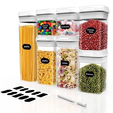 Acrylic 7pcs set food containers 2