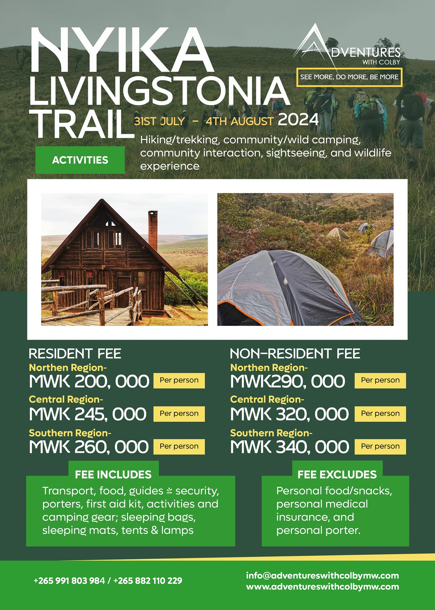 Livingstonia-Nyika Trail-Six days Trip