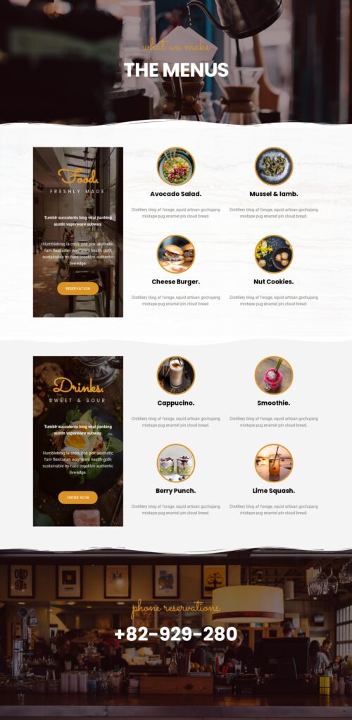 Restaurant & Cafe Menu Cafe