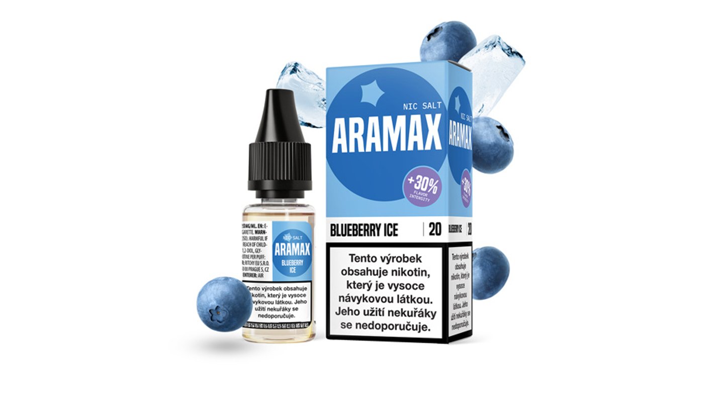 Aramax Salt Ledová borůvka 10ml 20mg