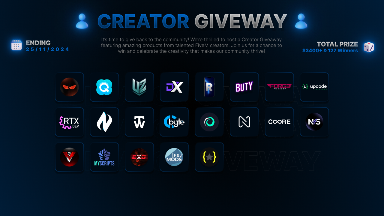 Creator Giveaway 2024