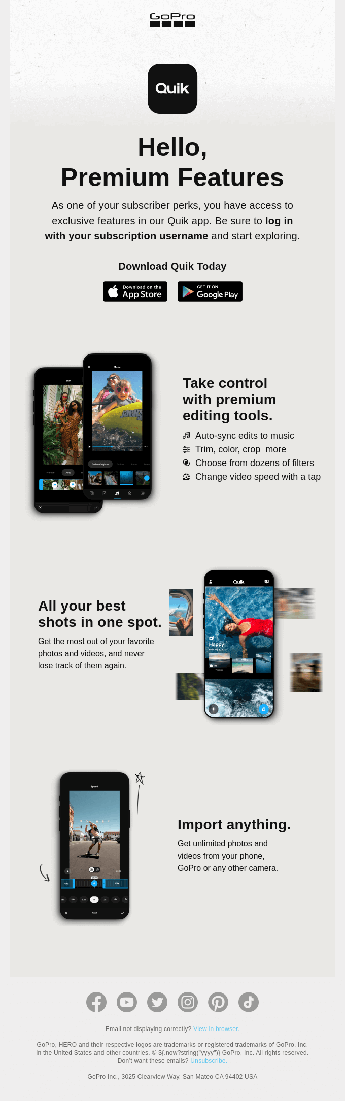 Explore All Your Quik Premium Features Asap