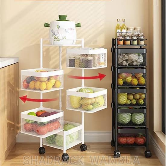Kitchen Basket Household Storage Rack 2