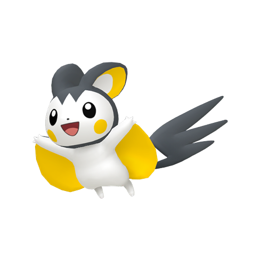 Emolga - Electric/Flying type Pokemon from Pokemon Sword and Shield with stats, moves, and evolution data