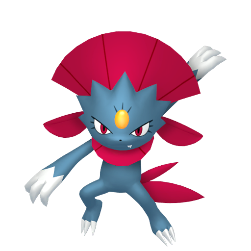 Weavile - Dark/Ice type Pokemon from Pokemon Platinum with stats, moves, and evolution data