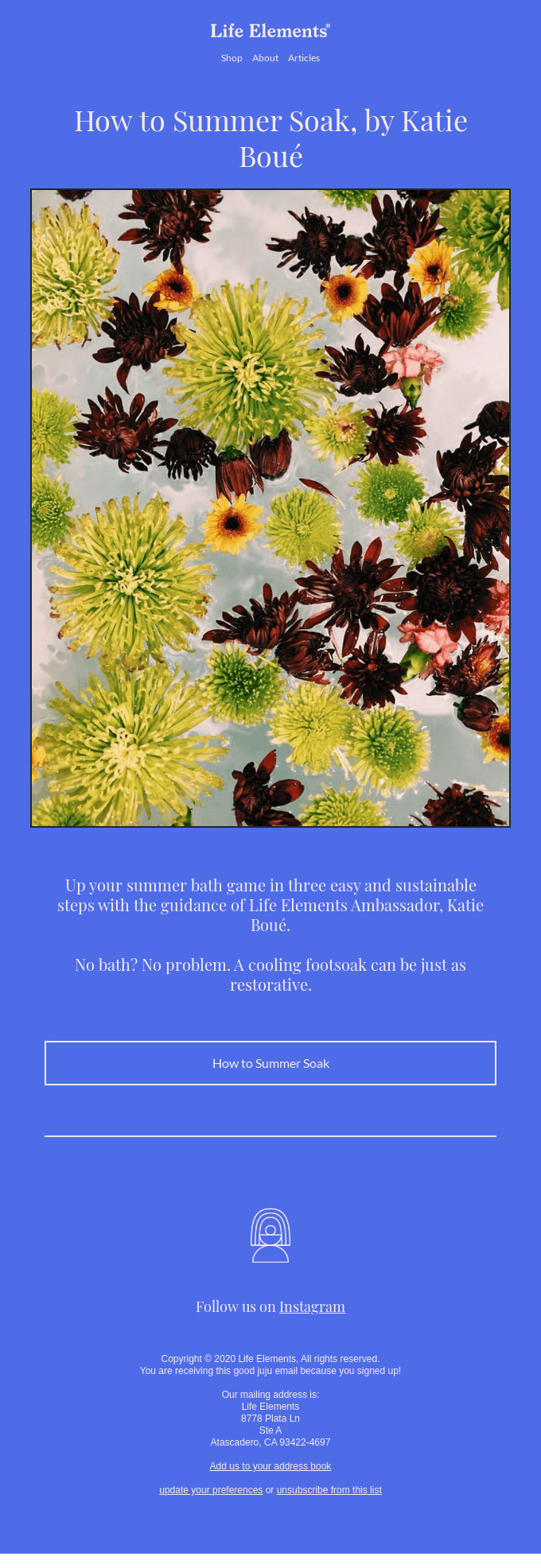 How To Sustainably Summer Soak
