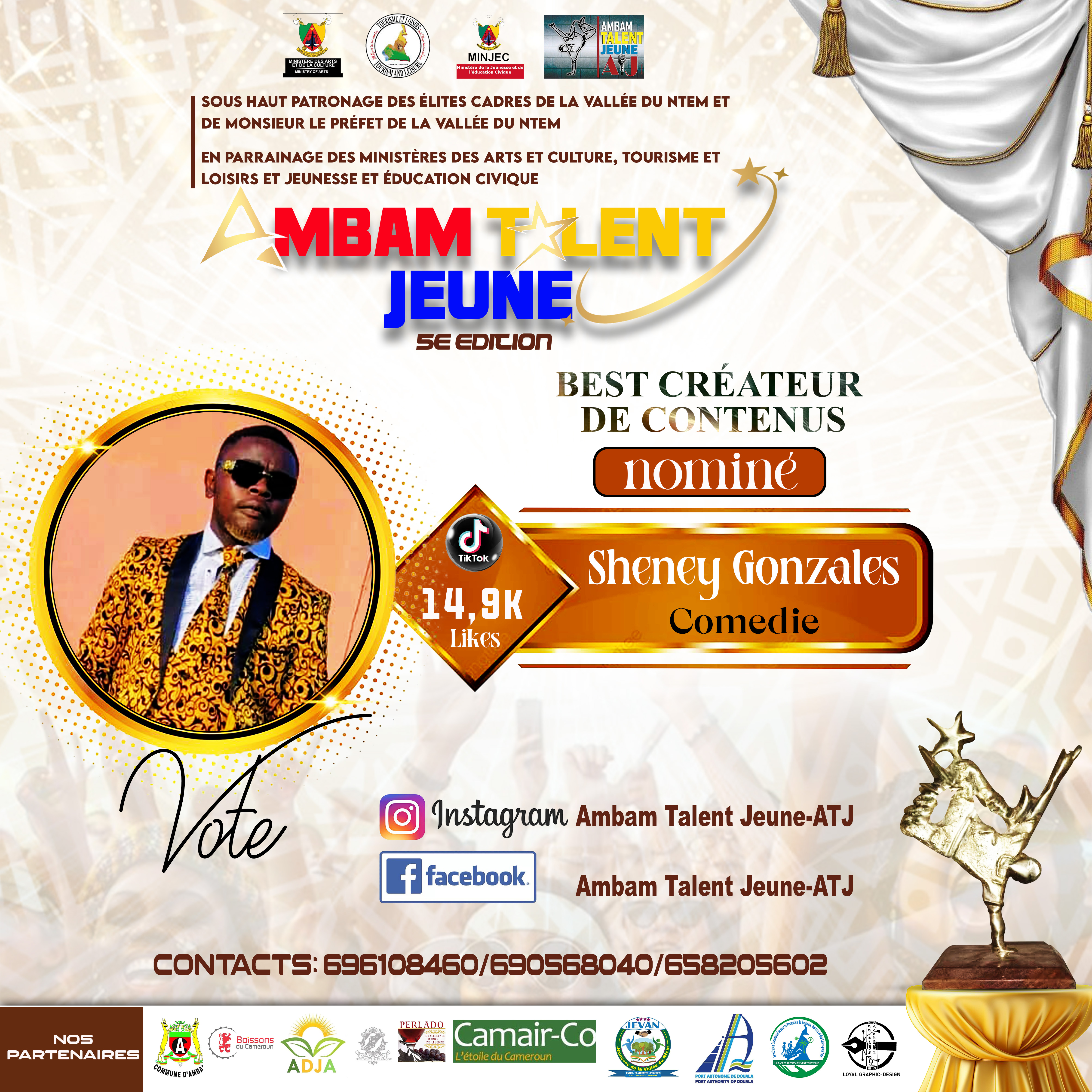 Sheney Gonzales - Ambam Talent Jeune Awards | Votez maintenant