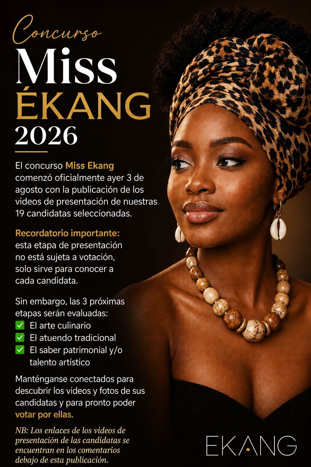 Concurso Miss Ékang