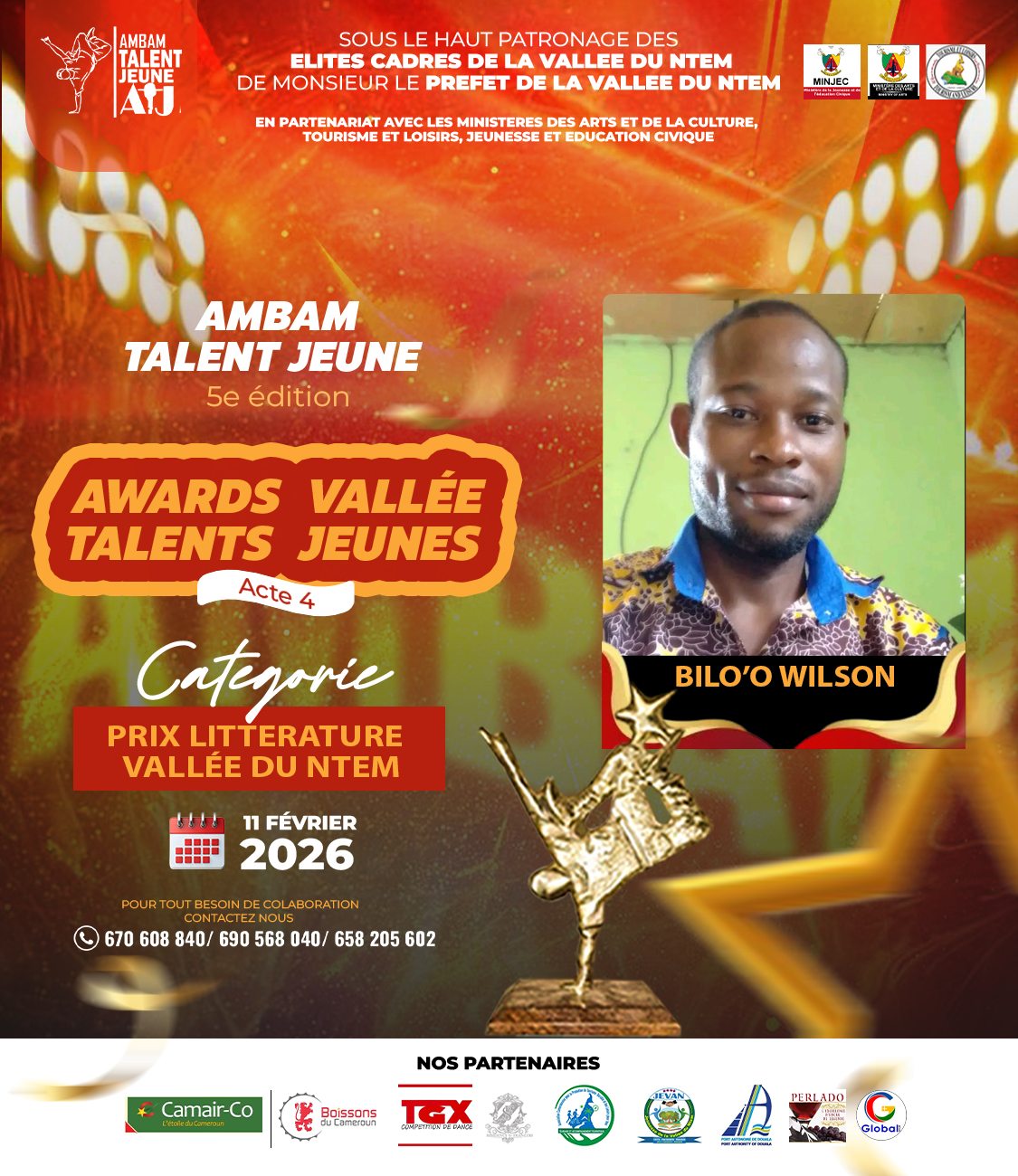 Bilo'o Wilson - Ambam Talent Jeune Awards | Votez maintenant