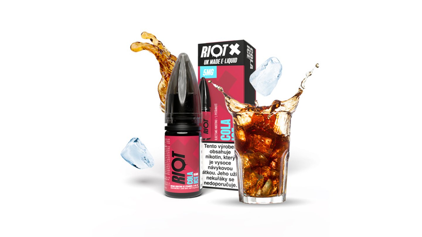 RIOT X Salt Ledová cola 10ml 5mg