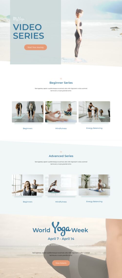 yoga studio-Series