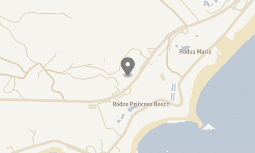 Lokation for Rodos Princess Beach Hotel