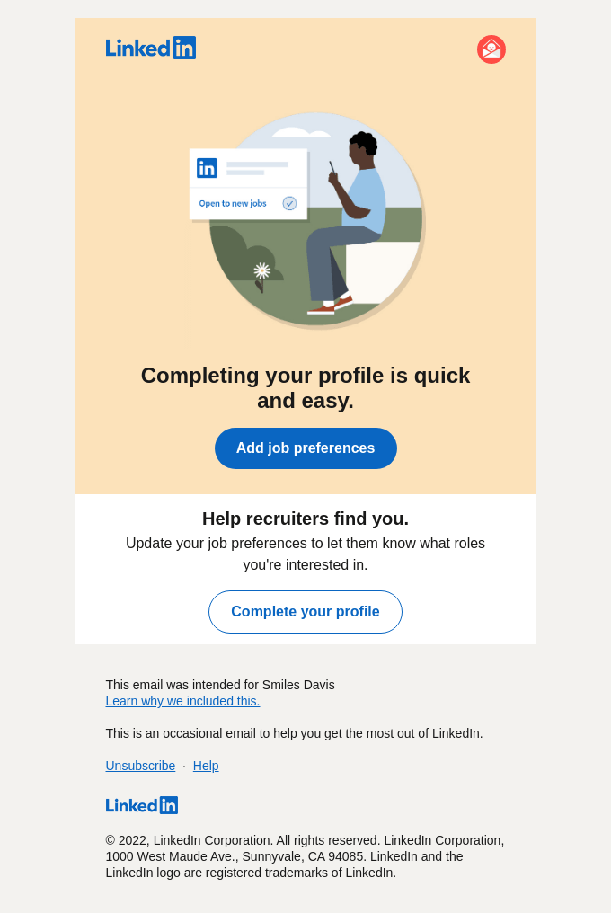 Complete Your Profile