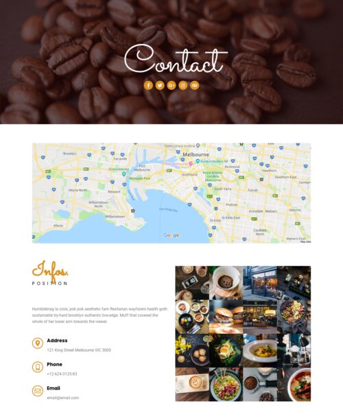 Restaurant & Cafe Contact us