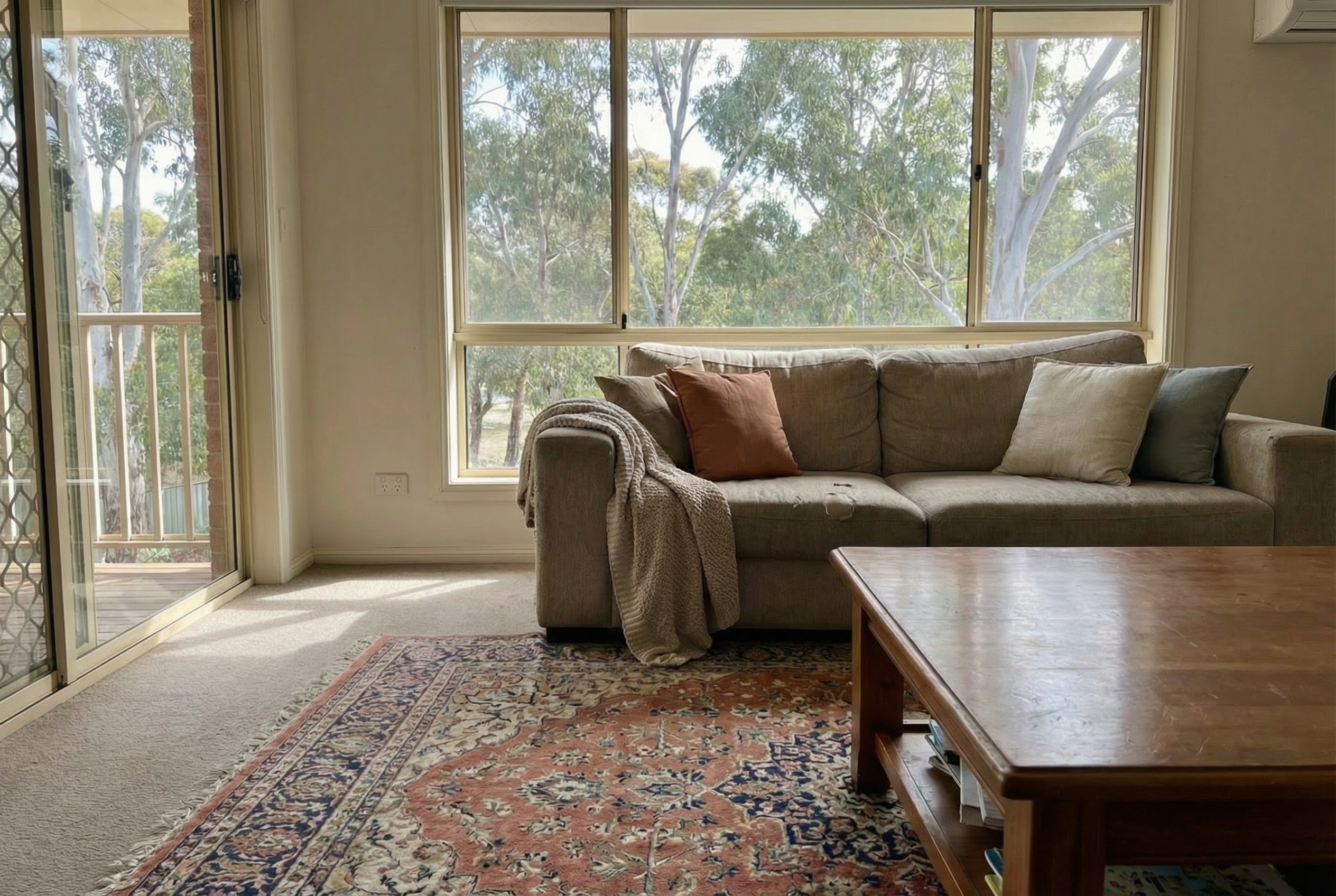 Living room after tenant cleanup