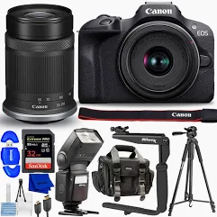 Canon EOS R100 Dual Lens: RF-S 18-45mm f/4.5-6.3 IS STM + RF-S 55-210mm f/5-7.1 IS STM