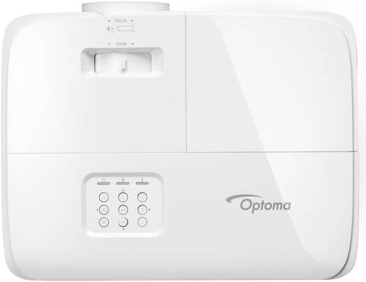 Optoma EH401 Compact Full HD Projector, 4000 Lumens Brightness, DLP 1080p Resolution, Built-in Speaker, Up To 15000 Hours Lamp Life, 1.1m-10m Projector Distance, White | EH401