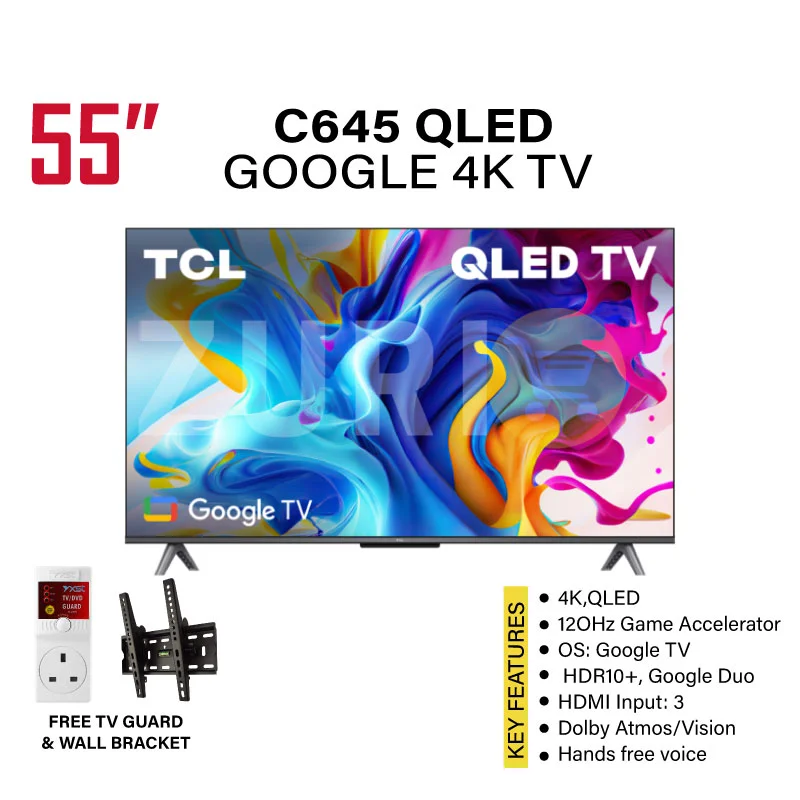 TCL C645 55 inch QLED Smart Google TV Price in Kenya