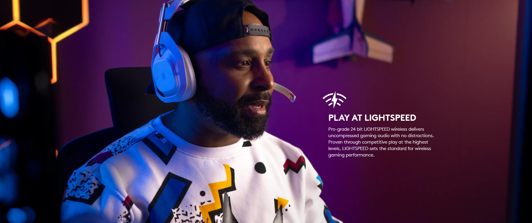 Logitech Astro A50 LIGHTSPEED Wireless Gaming Headset + Base Station (Gen 5), PRO-G GRAPHENE, Switch Between 3 Systems, USB-C to Xbox, PS5, PC/Mac or 