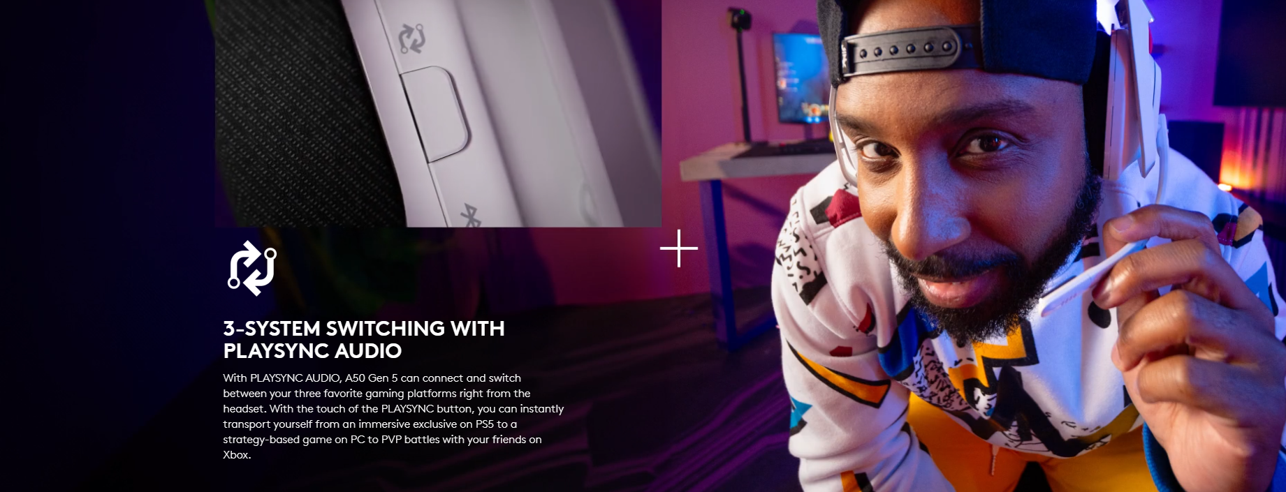 Logitech Astro A50 LIGHTSPEED Wireless Gaming Headset + Base Station (Gen 5), PRO-G GRAPHENE, Switch Between 3 Systems, USB-C to Xbox, PS5, PC/Mac or 