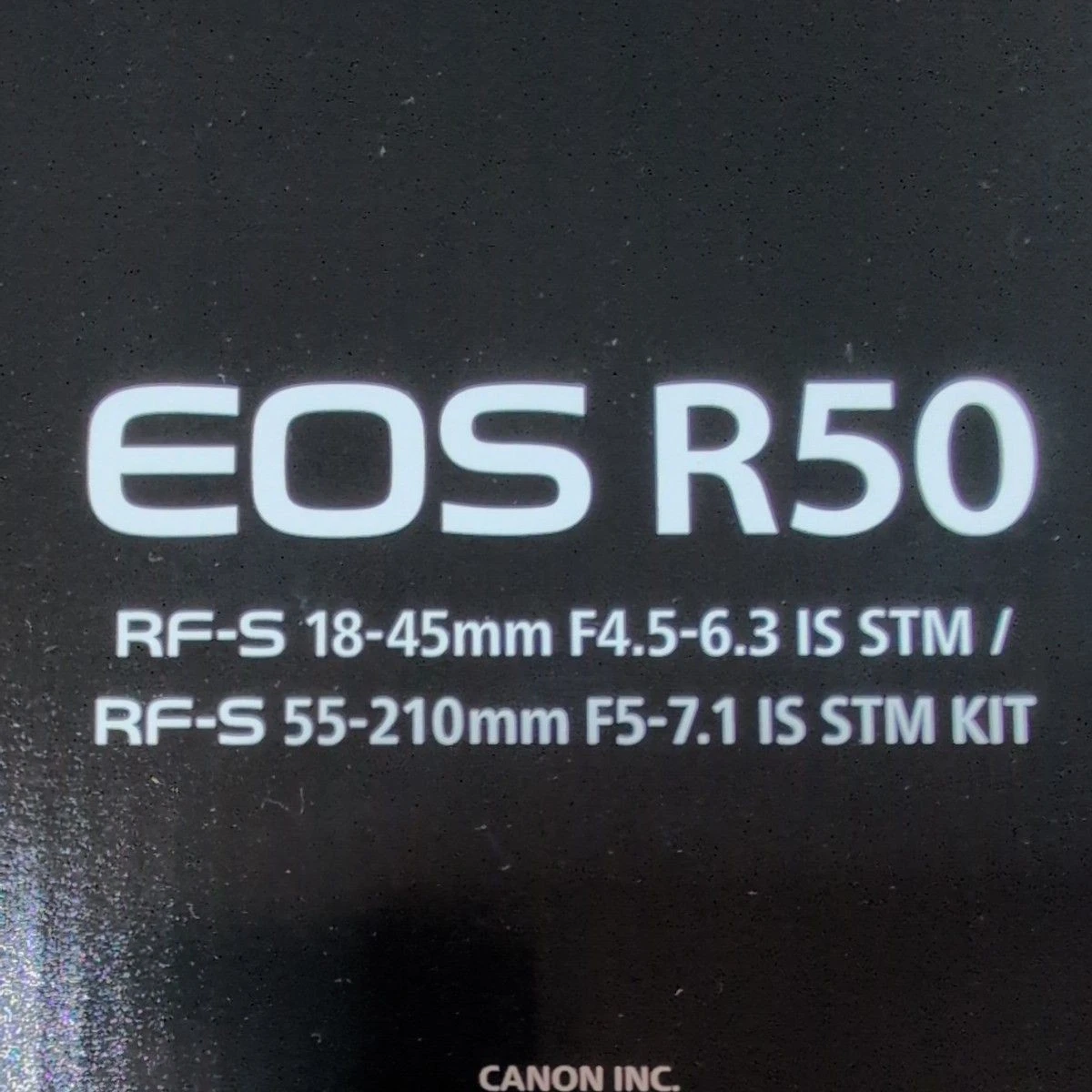 Canon EOS R50 Dual Lens-RF-S 18-45mm f/4.5-6.3 IS STM + RF-S 55-210mm f/5-7.1 IS STM
