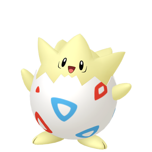 Togepi - Fairy type Pokemon from Pokemon HeartGold and SoulSilver with stats, moves, and evolution data