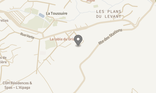 Lokation for Chalet Le Lobelia