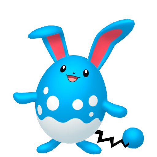 Azumarill - Water/Fairy type Pokemon from Pokemon Platinum with stats, moves, and evolution data